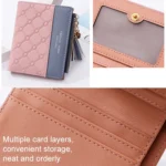 Cute Fashion Purse Leather Long Zip Wallet Coin Card Holder Soft Leather Phone Card Female Clutch - Image 4