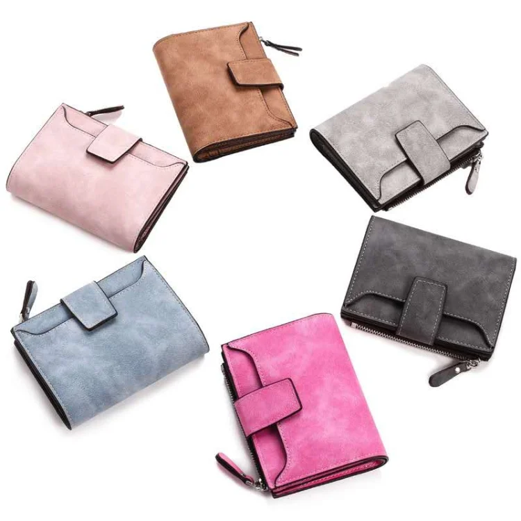 TBD051101201A_5.webp Leather Women Hasp Small Slim Coin Pocket Purse Cards Holders Wallet - Image 6