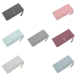 Long Women Hasp Leather Clutch Coin Purse Wallets - Image 2