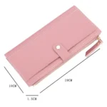 Long Women Hasp Leather Clutch Coin Purse Wallets - Image 3