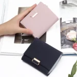Luxury Wallet Female Leather Women Leather Purse Plaid Wallet Ladies Hot Change Card Holder Coin Small Purses for Girls - Image 4