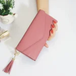 Simple Zipper Purses Long Section Clutch Wallet Soft PU Leather Money Bag - Image 6