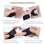 Waterproof Electric Hair Clipper Rechargeable Hair Trimmer Hair Cutting Machine Haircut Beard Trimer - Image 7