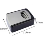 Safety Home Durable Storage Box Key Hider 4 Digit Security Secret Code Lock Wall Mounted Combination Password Keys Box - Image 3