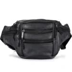 Fashion Men Genuine Leather Waist Bags Travel Necessity Organizer Mobile Phone Bag - Image 2