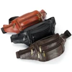 Fashion Men Genuine Leather Waist Bags Travel Necessity Organizer Mobile Phone Bag - Image 6