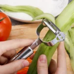 2 PCS Multifunction Stainless Steel Vegetable Peeler Double Planing Grater - Image 4