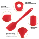 Kitchen Silicone Cream Cake Spatula Mixing Scraper Brush Butter Mixer Brushes Baking Tool Kitchenware - Image 3