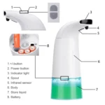 Infrared Intelligent Automatic Induction Toilet Household Foam Hand Soap Dispenser - Image 4