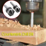 2 In 1 Round Handle 5 Blade Chamfering Woodworking Countersunk Drill Cone Drill - Image 3