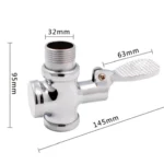 1 Inch Stool Flushing Valve Foot Pedal Urinal Delay Valve Squatting Toilet Flushing Valve - Image 3