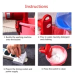 HX-02DS Household Portable Small Portable Washing Machine, CN Plug - Image 14