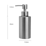 Stainless Steel Soap Dispenser Cylindrical Straight Emulsion Bottle - Image 2