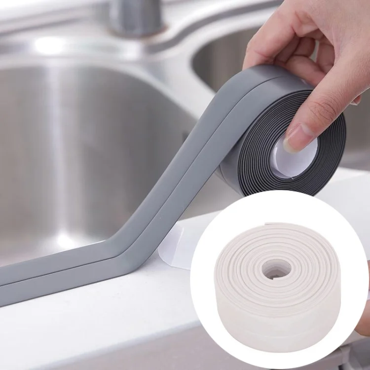 Durable PVC Material Waterproof Mold Proof Adhesive Tape Kitchen Bathroom Wall Sealing Tape