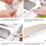 Durable PVC Material Waterproof Mold Proof Adhesive Tape  Kitchen Bathroom Wall Sealing Tape - Image 4