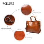 Leather Handbags Big Women Bag Casual Female Bags Trunk Tote Shoulder Bag Ladies Large Bolsos - Image 5