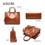 Leather Handbags Big Women Bag Casual Female Bags Trunk Tote Shoulder Bag Ladies Large Bolsos - Image 6