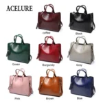 Leather Handbags Big Women Bag Casual Female Bags Trunk Tote Shoulder Bag Ladies Large Bolsos - Image 7
