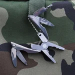 Portable Multifunction Folding Plier Stainless Steel Foldaway Knife Keychain Screwdriver - Image 5