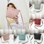 Women Solid zipper Shoulder Bag Crossbody Bag Messenger Phone Coin Bag - Image 7