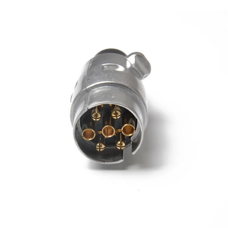 TBD0519851_5.webp 7 Pin Aluminium Alloy EU Plug Trailer Truck Towing Electrics 12V Connector Adapter - Image 6