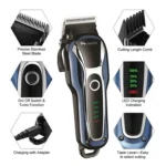 Surker SK-803 High-power LCD Hair Clipper Plug-in Dual-use Electric Clippers - Image 4