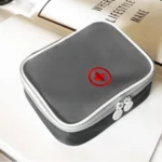 Cute Heart Mini Medicine Bag First Aid Medical Emergency Kits Organizer Outdoor Household Pill Bag, Size: 13x10x4cm
