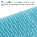 Silicone Massage Pull Strap Bath Brush Powerful Exfoliating Rubbing Bath Artifact - Image 7