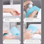 Silicone Massage Pull Strap Bath Brush Powerful Exfoliating Rubbing Bath Artifact - Image 10