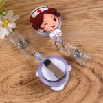Cute Retractable Badge Reel Student Nurse ID Name Card Badge - Image 8