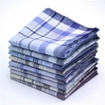 Multicolor Plaid Stripe Men Pocket Squares Business Chest Towel Handkerchiefs 100% Cotton