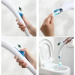 Disposable Toilet Brush Household Toilet Brush with Detergent - Image 10