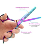 Professional Hair Cutting Scissor Hairdressing Kit Thinning Scissors Barber - Image 4