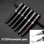 X750 Stationery Stainless Steel Fountain Pen Medium Nib Ink Pens School Oiifice Gift - Image 9
