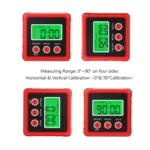 3 Button Mini Precision Magnetic Digital Tilt Box / Tilt Meter / Inclinometer - Image 6