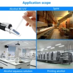 Hand-held Refractometer Alcohol Detector Alcohol Level Meter - Image 6