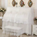 Lace Embroidered Piano Full Dust Cover - Image 2
