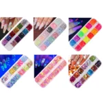 2 PCS Nail Art Butterfly Laser Symphony Sequins - Image 5