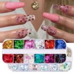 2 PCS Nail Art Butterfly Laser Symphony Sequins - Image 3