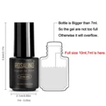 3 PCS Semi Permanent Soak Off Salon UV Nail Gel Polish Nail Art Lacquer Top Base Coat - Image 3