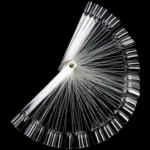 3 Set Fan-shaped Nail Mold Swatch Nail Polish Color Card Nail Art Display Board - Image 2