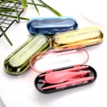 3pcs / Set Mini Outdoor Portable Travel Sets Candy Color Folding Dinner Set Student Kids Kitchen Tool - Image 2