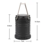 3W Portable COB LED Lantern Collapsible Tent Lamp Outdoor Waterproof Camping Hiking Light - Image 6