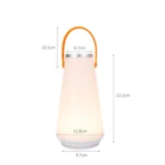 Portable Touch Switch Rechargeable LED Table Lamp Outdoor Camping Emergency Night Light with Handle - Image 3