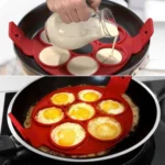 Pancake Maker Nonstick Cooking Tool Round Heart Egg Cooker Pan Eggs Mold - Image 2