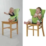 Baby Portable Seat Kids Chair Travel Foldable Washable Infant Dining Seat Cover Safety Belt - Image 4