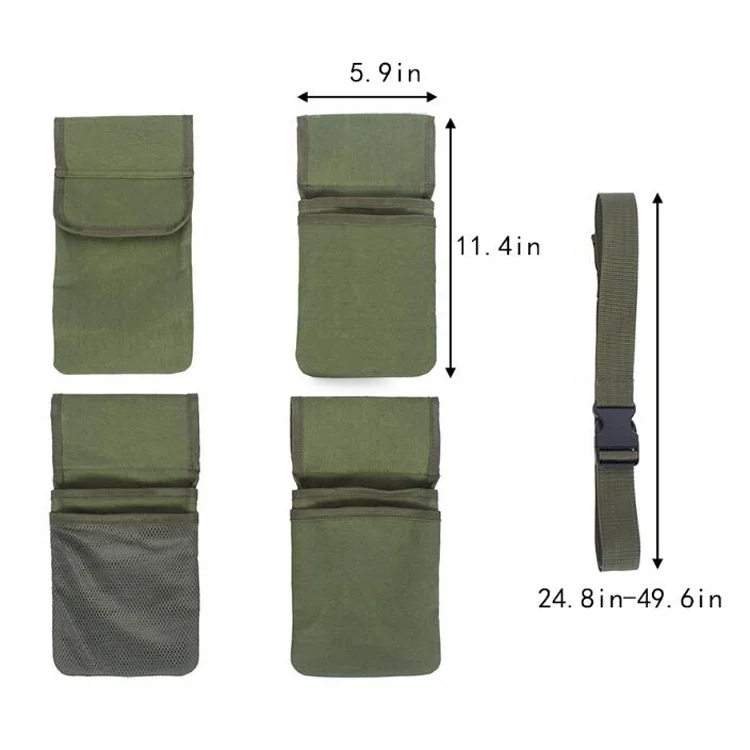 TBD0531016_2.webp Garden Canvas Pocket Tool Storage Belt Bag - Image 3
