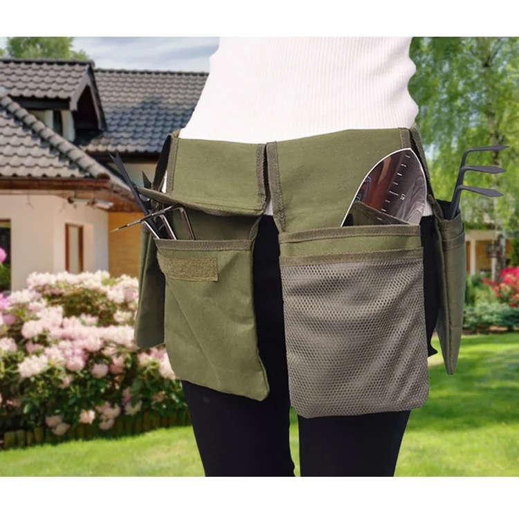 TBD0531016_7.webp Garden Canvas Pocket Tool Storage Belt Bag - Image 8