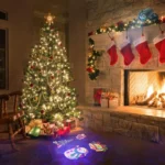 12W RGBW LED Double Tube Water Waves Lamp Christmas Projection Light - Image 13