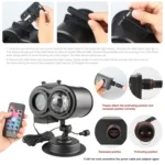 12W RGBW LED Double Tube Water Waves Lamp Christmas Projection Light - Image 5